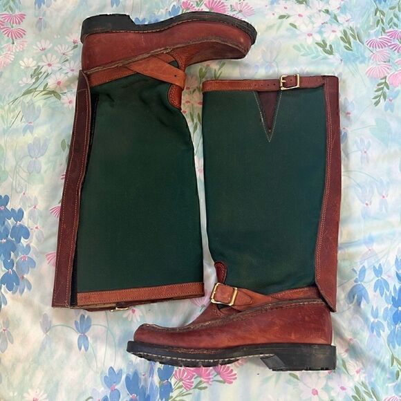 Gokey Canvas Leather Snake Proof Boots Bottle Sauvage Style - 75 D - Picture 1 of 17